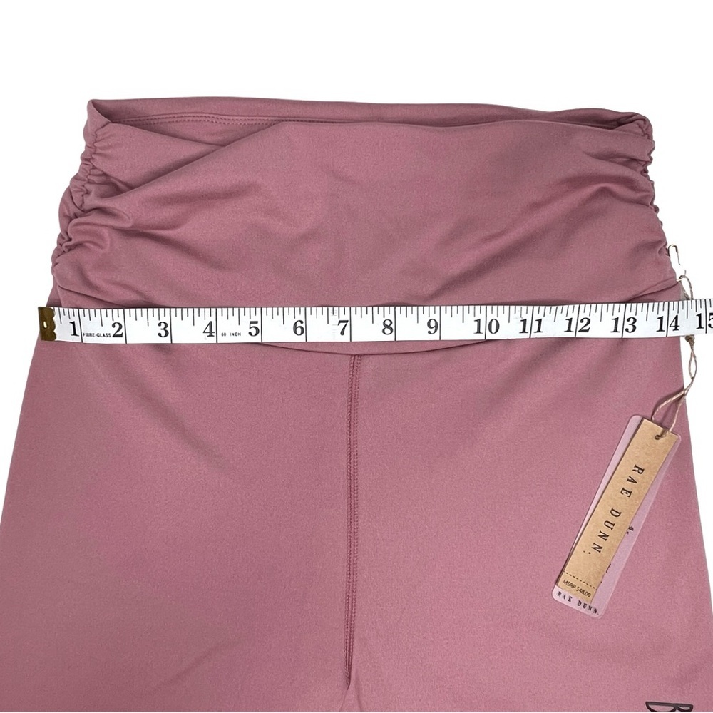 Rae Dunn New Shorts Pulse Bike BALANCE. Ruched Waist Nostalgia Rose Medium M NWT - Picture 11 of 15